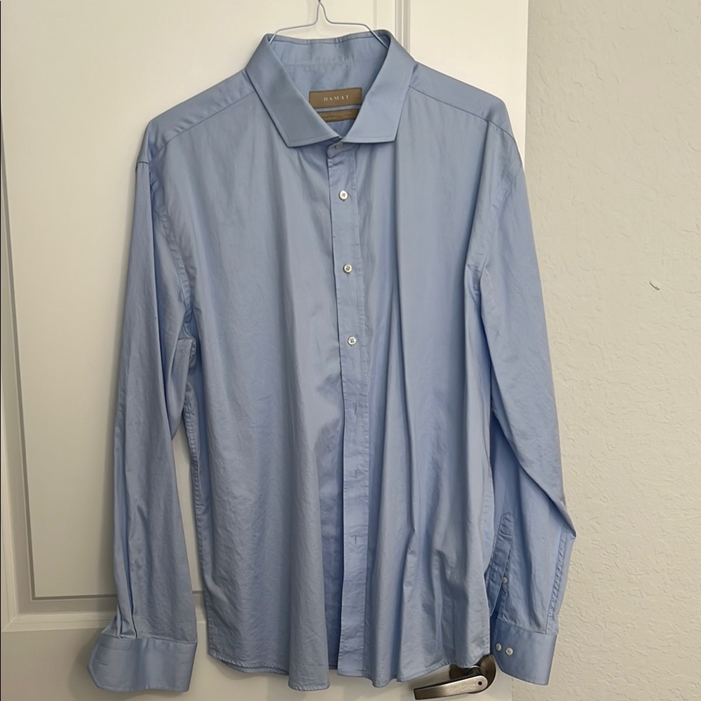 Damat Men's Light Blue Dress Shirt, looks like brand new